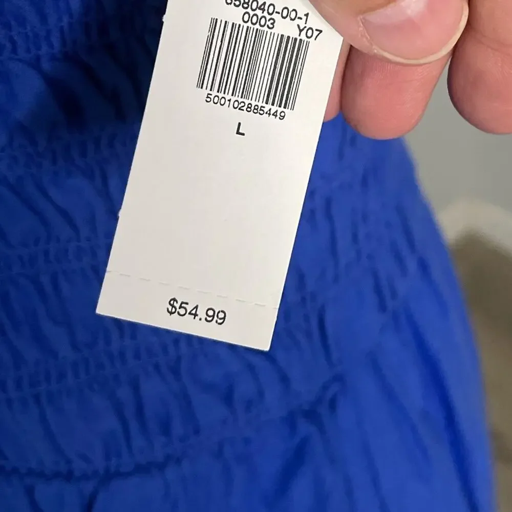 Fit & Flare Eyelet-Embroidered Smock Dress NWT - Picture 4 of 11